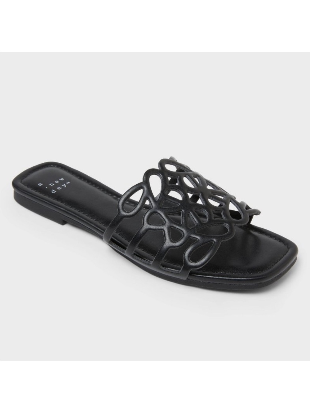 Women's Fiona Slide Sandals -
A New Day™ Black 9.5 new